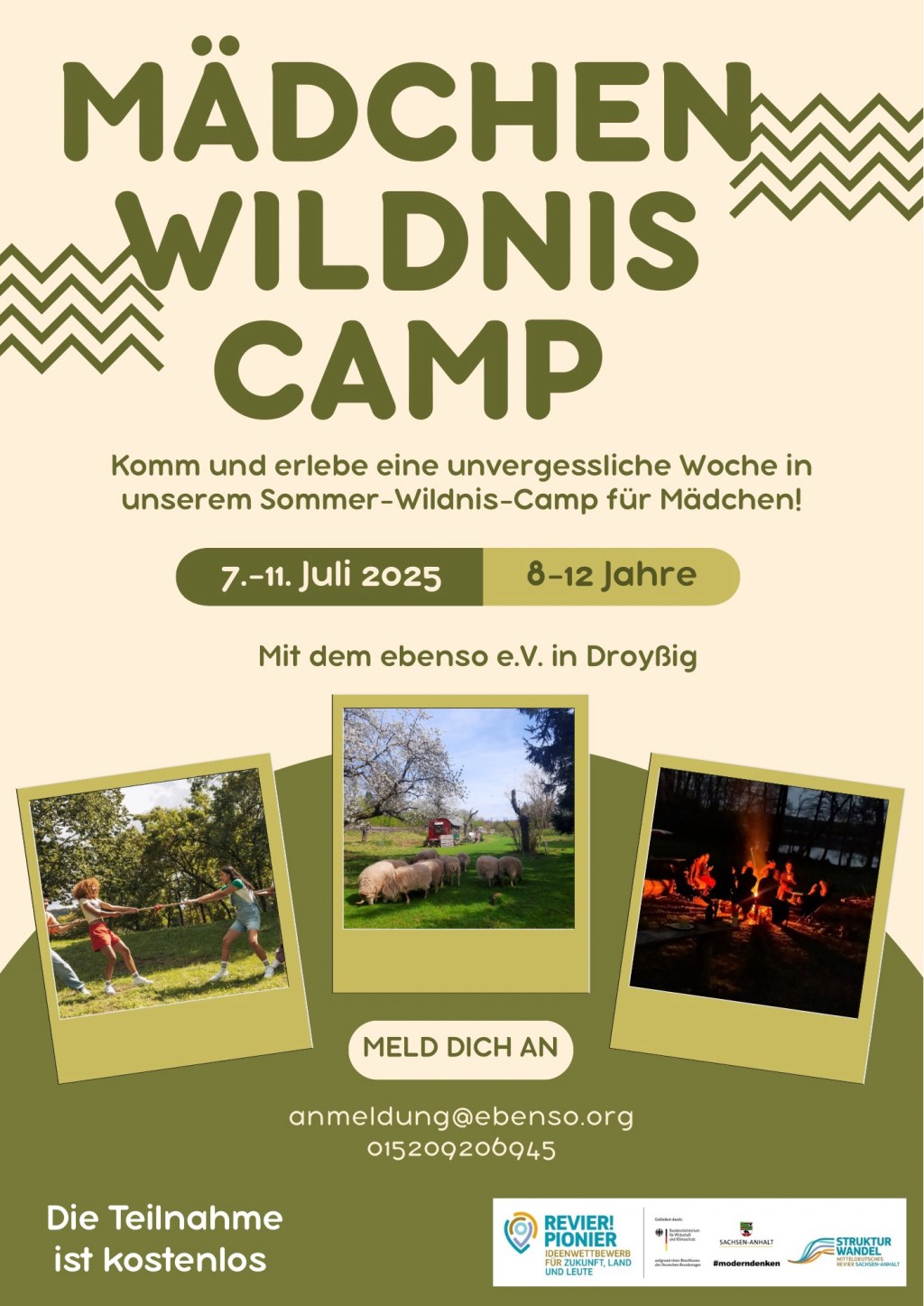 Wildniscamp für Mädchen&nbsp;7.-11.7.2025